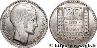 FRANCE 20 francs Turin, Rameaux Longs III REPUBLIC 1933 (35mm, 20,02g, 6h) -