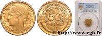 FRANCE 50 centimes Morlon III REPUBLIC Bruxelles 1939 (18mm, 2g, 6h) -