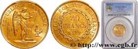 FRANCE 20 francs génie, Troisième république III REPUBLIC Paris 1879 (21mm, 6,45g, 6h) -