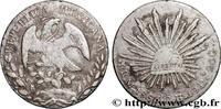 MEXICO 8 Reales avec contremarques MEXICO Mexico 1863 (38,5mm, 26,24g, 6h) -
