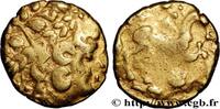 FRANCE Statère d'or biface au flan court AMBIANI (Area of Amiens) Amiens (80) c. 80-50 AC. (18mm, 7,50g, 12h) -