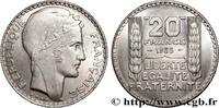 FRANCE 20 francs Turin, Rameaux Longs III REPUBLIC 1933 (35mm, 20,02g, 6h) -