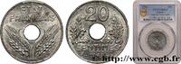 FRANCE 20 centimes État français, lourde FRENCH STATE 1943 (24mm, 3,5g, 6h) -