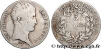FRANCE 5 francs Napoléon Empereur, Calendrier grégorien PREMIER EMPIRE / FIRST FRENCH EMPIRE Bayonne 1806 (37,64mm, 24,50g, 6h) -
