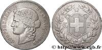 SWITZERLAND 5 Francs Helvetia buste SWITZERLAND Berne 1888 (37mm, 24,81g, 6h) -