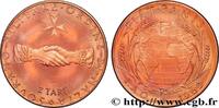 SOVEREIGN ORDER OF MALTA 2 Tari Proof Frà Angelus de Mojana FAO SOVEREIGN ORDER OF MALTA S.M.O.M., Rome 1968 (33mm, 8,82g, 6h) -