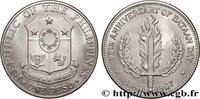 PHILIPPINES 1 Peso 25e anniversaire du jour de Bataan PHILIPPINES San Francisco 1967 (38,10mm, 26,93g, 6h) -