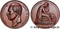 FRANCE Médaille, Charles de Brouckere, bourgmestre de Bru POLITIQUE ET POLITICIENS Belgique, Bruxelles (1860) (70mm, 135,31g, 12h) -