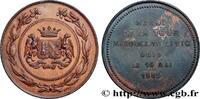 FRANCE Médaille de mariage AMOUR ET MARIAGE 1885 (41mm, 34g, 12h) -