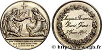 FRANCE Médaille de mariage, Evangile de St Mathieu AMOUR ET MARIAGE 1890 (30mm, 12,20g, 12h) -