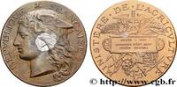 FRANCE Médaille, Concours régional agricole, espèce porci AGRICULTURE 77 - Melun 1887 (51mm, 58,89g, 12h) -