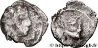 FRANCE Obole au cheval retourné, au M GALLIA - NEDENES (oppidum of Montlaures) 90-40 AC. (9mm, 0,31g, 7h) -