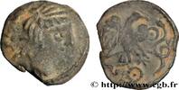 FRANCE Bronze “à l’aigle et au serpent” GALLIA - CARNUTES (Beauce area) Chartres (28) c. avant 52 AC. (16mm, 2,46g, 7h) -