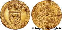 FRANCE Écu d'or à la couronne CHARLES VI LE FOU ou LE BIEN AIMÉ / THE BELOVED or THE MAD n.d. (27mm, 4,04g, 7h) -