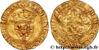 FRANCE Écu d'or à la couronne CHARLES VI LE FOU ou LE BIEN AIMÉ / THE BELOVED or THE MAD n.d. (28,5mm, 4,01g, 1h) -