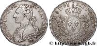 FRANCE Demi-écu aux branches d'olivier LOUIS XVI Paris 1791 (32,5mm, 14,80g, 6h) -