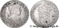 FRANCE Demi-écu, portrait à la mèche longue LOUIS XIV THE SUN KING Bayonne 1656 (32mm, 13,53g, 6h) -