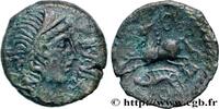 FRANCE Bronze IBRVIXS au cheval et au sanglier GALLIA - AULERCI EBUROVICES (Area of Évreux) Évreux (27) c. 50-40 AC. (15mm, 2,61g, 12h) -