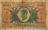 MARTINIQUE 100 Francs MARTINIQUE 100 Francs 1946 VG -