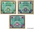 FRANCE 2, 5 et 10 Francs DRAPEAU Lot FRANCE 2, 5 et 10 Francs DRAPEAU Lot 1944 F - VF -