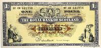 SCOTLAND 1 Pound SCOTLAND 1 Pound 1965 VF+ -