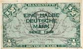 GERMAN FEDERAL REPUBLIC 1/2 Deutsche Mark GERMAN FEDERAL REPUBLIC 1/2 Deutsche Mark 1948 XF -