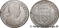 FRANCE Demi-écu, portrait à la mèche longue LOUIS XIV THE SUN KING Saint-Lô 1652 (32mm, 13,47g, 6h) -