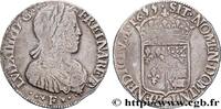 FRANCE Demi-écu de Béarn, portait à la mèche longue LOUIS XIV THE SUN KING Pau 1655 (32mm, 12,80g, 6h) -