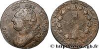 FRANCE 12 deniers dit au faisceau, type FRANÇAIS LOUIS XVI Strasbourg 1792 (29mm, 11,85g, 6h) -