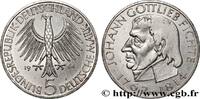 GERMANY 5 Mark Johann Gottlieb Fichte GERMANY Hambourg - J 1964 (29mm, 11,22g, 12h) -