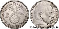 GERMANY 2 Reichsmark Maréchal Paul von Hindenburg GERMANY Karlsruhe 1938 (25mm, 8,02g, 12h) -