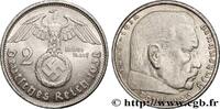 GERMANY 2 Reichsmark Maréchal Paul von Hindenburg GERMANY Vienne 1938 (25mm, 8,06g, 12h) -
