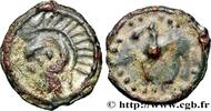 Potin au pseudo-cimier c. avant 52 AC. FRANKREICH GALLIEN - SENONES (Region die Sens)  c. avant 52 AC. (18mm, 2,51g, 11h) SS/fSS