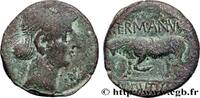 FRANCE Bronze GERMANVS INDVTILLI au taureau (Quadrans) GALLIA BELGICA - REMI (Area of Reims) Reims (51) c. 10 AC. (17mm, 2,66g, 8h) -