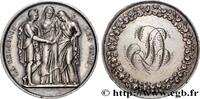 FRANCE Médaille de mariage, La Religion les unit AMOUR ET MARIAGE 1858 (36mm, 22g, 12h) -