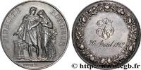 FRANCE Médaille de mariage, Fidélité et Bonheur AMOUR ET MARIAGE 1902 (32mm, 16,18g, 12h) -