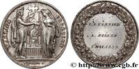 FRANCE Médaille, Mariage chrétien AMOUR ET MARIAGE 1839 (29,5mm, 13,06g, 12h) -