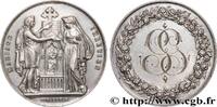 FRANCE Médaille, Mariage chrétien AMOUR ET MARIAGE 1872 (29,5mm, 11,96g, 6h) -