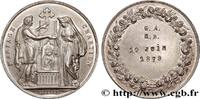FRANCE Médaille, Mariage chrétien AMOUR ET MARIAGE 1879 (30mm, 12,21g, 12h) -