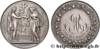 FRANCE Médaille, Mariage chrétien AMOUR ET MARIAGE 1863 (29,5mm, 12,15g, 12h) -