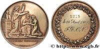 FRANCE Médaille de mariage, Connubium Christianum AMOUR ET MARIAGE 1863 (33,50mm, 16,65g, 12h) -