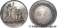 FRANCE Médaille de mariage, Connubium Christianum AMOUR ET MARIAGE 1860 (33,50mm, 16,23g, 12h) -