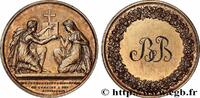 FRANCE Médaille de mariage AMOUR ET MARIAGE 1837 (31,5mm, 14,90g, 12h) -