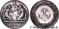 FRANCE Médaille de mariage AMOUR ET MARIAGE 1855 (31,5mm, 14,16g, 12h) -