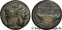 Dupondius COL NEM (as) c. 10 AC. - 10 AD. THE JULIO-CLAUDIANS (27 BC to 69 AD) AUGUSTE et AGRIPPA Nîmes, Gaule c. 10 AC. - 10 AD. (25mm, 13,37g, ...