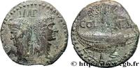 Dupondius COL NEM (as) c. 10 AC. - 10 AD. THE JULIO-CLAUDIANS (27 BC to 69 AD) AUGUSTE et AGRIPPA Nîmes, Gaule c. 10 AC. - 10 AD. (25mm, 12,07g, ...