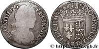FRANCE Douzième d'écu de Navarre, portrait à la mèche lon LOUIS XIV THE SUN KING Saint-Palais 1660 (18,5mm, 2,08g, 6h) -
