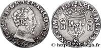 FRANCE Demi-teston à la tête nue, 5e type CHARLES IX COINAGE IN THE NAME OF HENRY II Toulouse 1561 (25mm, 4,75g, 4h) -