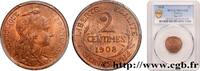 FRANCE 2 centimes Daniel-Dupuis III REPUBLIC Paris 1908 (20mm, 2g, 6h) -