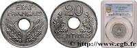 FRANCE 20 centimes État français, lourde FRENCH STATE 1943 (24mm, 3,5g, 6h) -